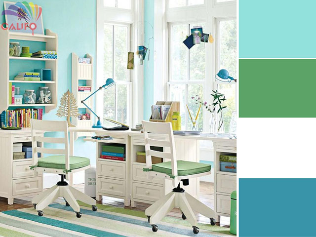 Phòng làm việc nên chọn màu sơn nào